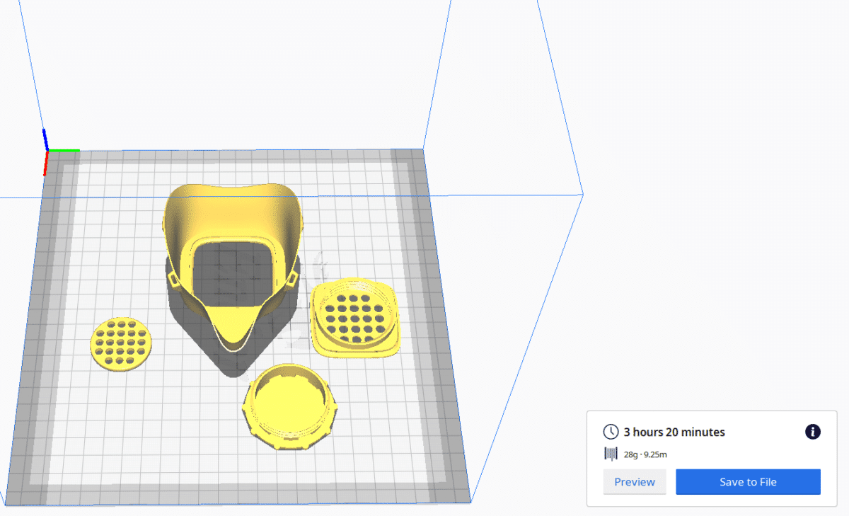 How Fast is 3D Printing - COVID19 Mask - 3D Printerly