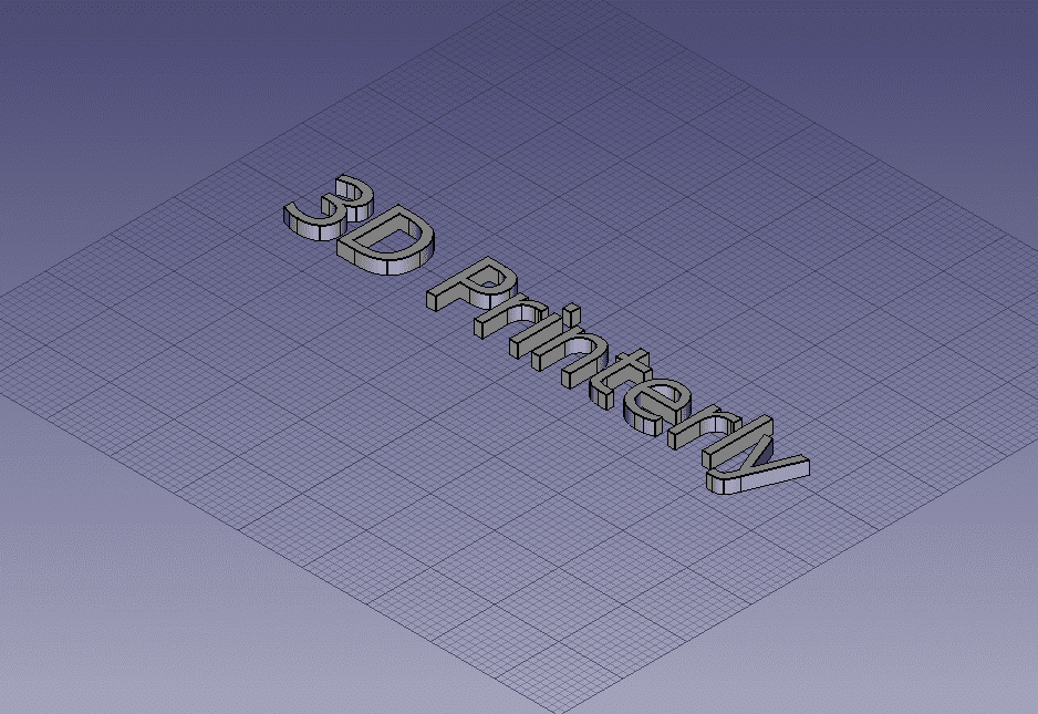 How to Make 3D Text - FreeCAD - 3D Printerly