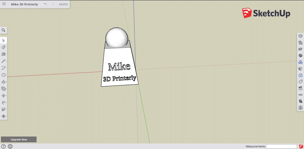 How to Make 3D Text - SketchUp App - 3D Printerly