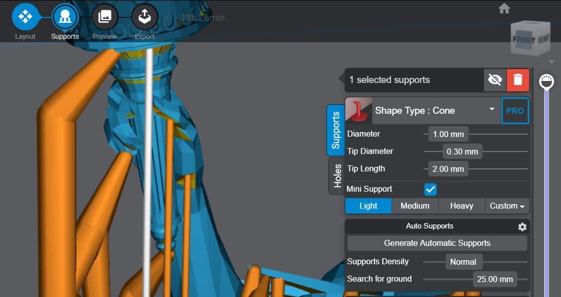 How to Add Supports - Lychee Slicer Mini Supports - 3D Printerly