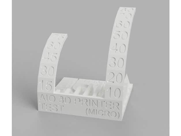 Calibrate New 3D Printer - Micro All-in-One Test - 3D Printerly