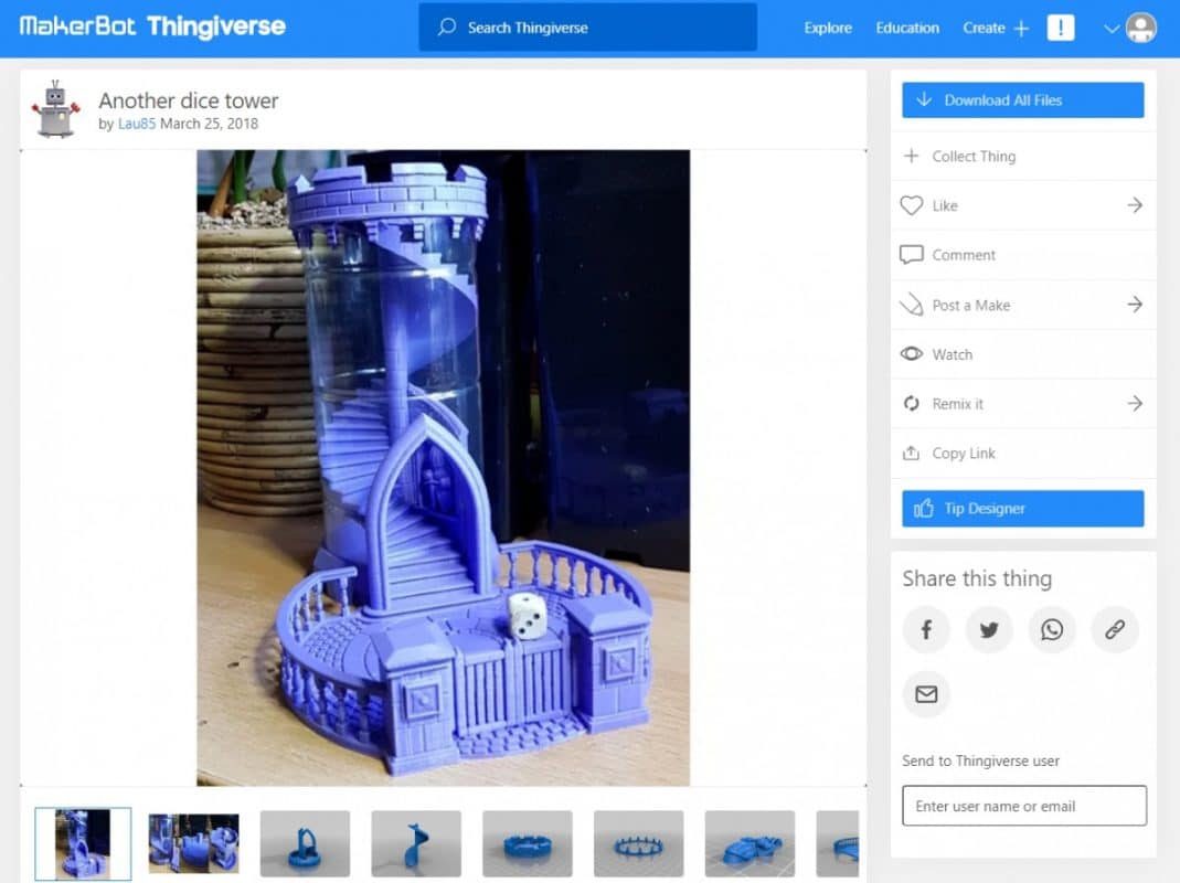 30 Best 3D Prints for Gamers - Another Dice Tower - 3D Printerly