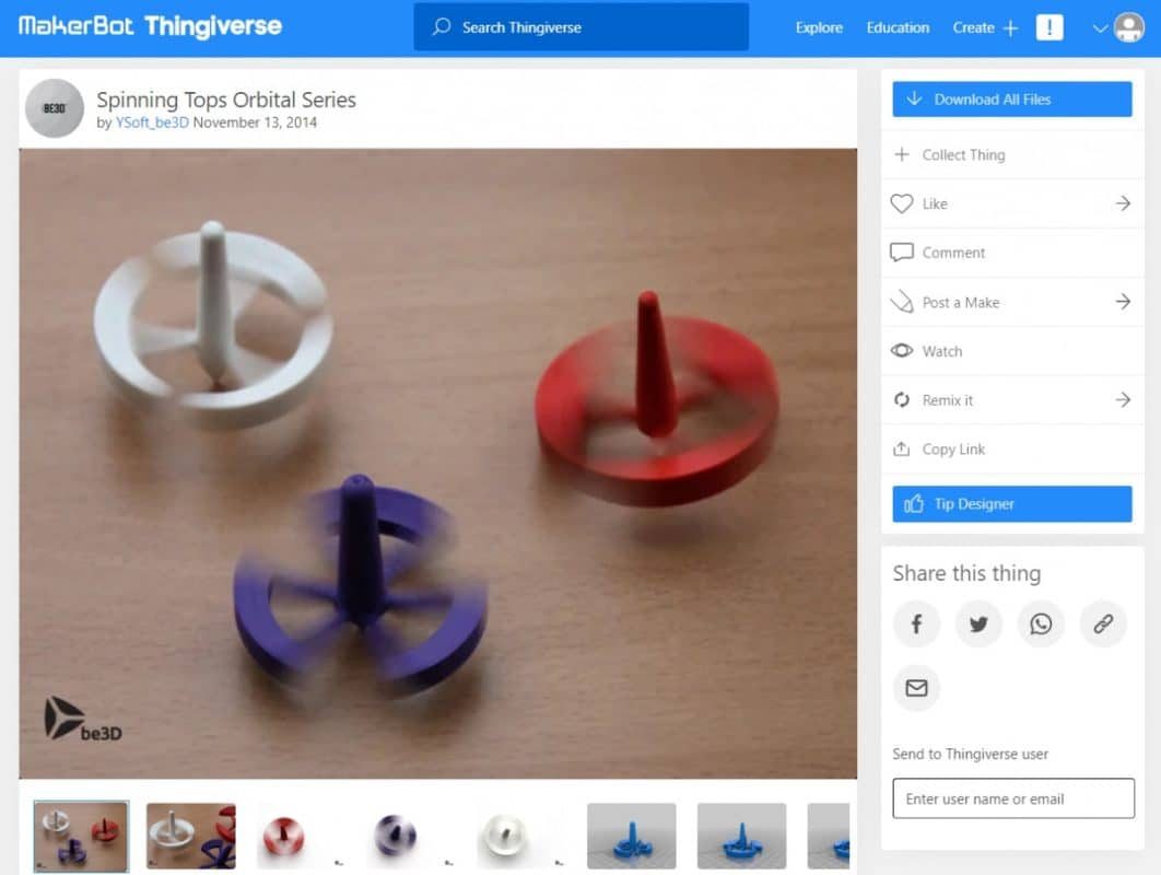30 Best 3D Prints for Gamers - Spinning Tops Orbital Series - 3D Printerly