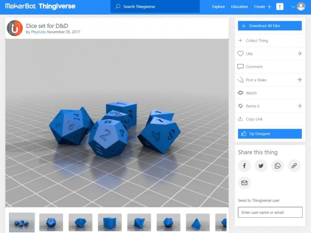 30 Cool Things to 3D Print for Dungeons & Dragons - Dice Set - 3D Printerly