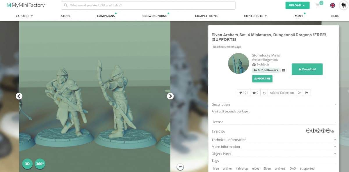 30 Cool Things to 3D Print for Dungeons & Dragons - Elven Archers Miniatures - 3D Printerly