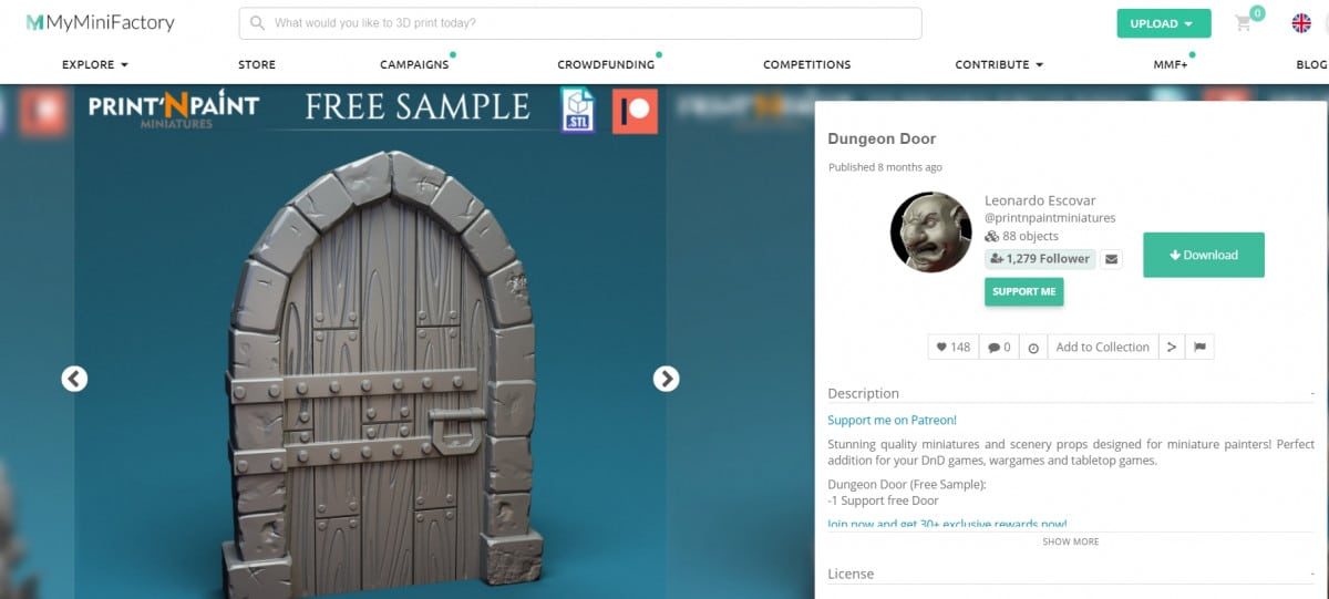 30 Cool Things to 3D Print for Dungeons & Dragons - Mausoleum - Dungeon Door - 3D Printerly