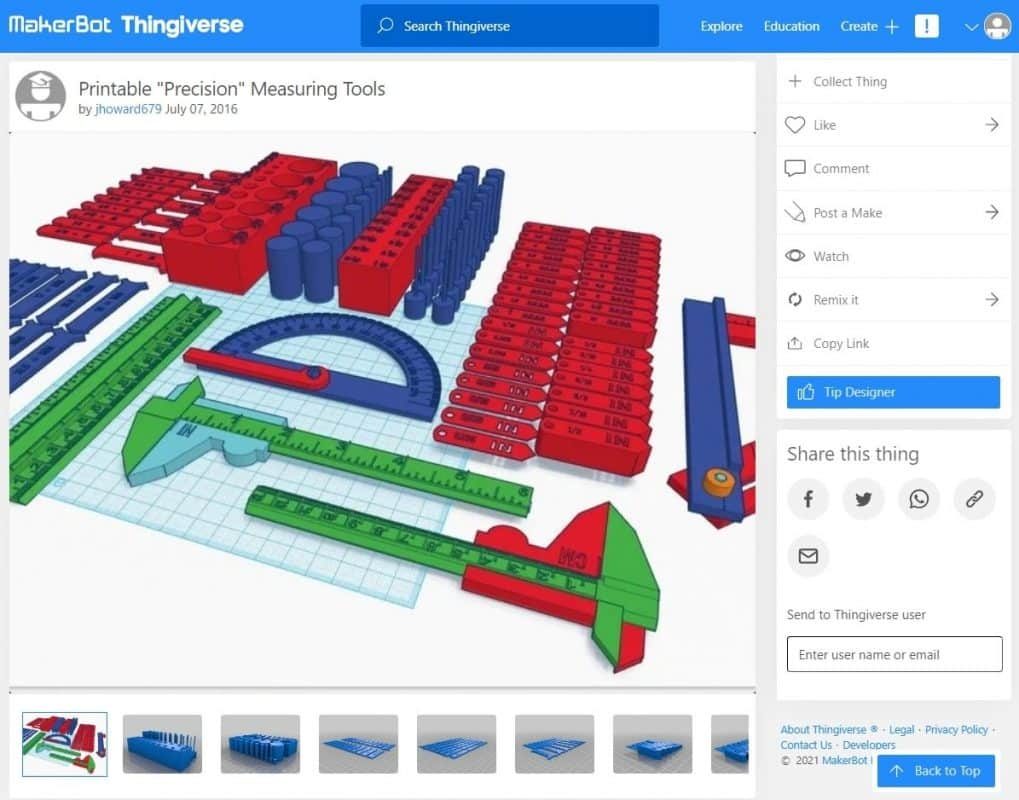 30 Genius & Nerdy Things to Print - Printable Precision Measuring Tools - 3D Printerly