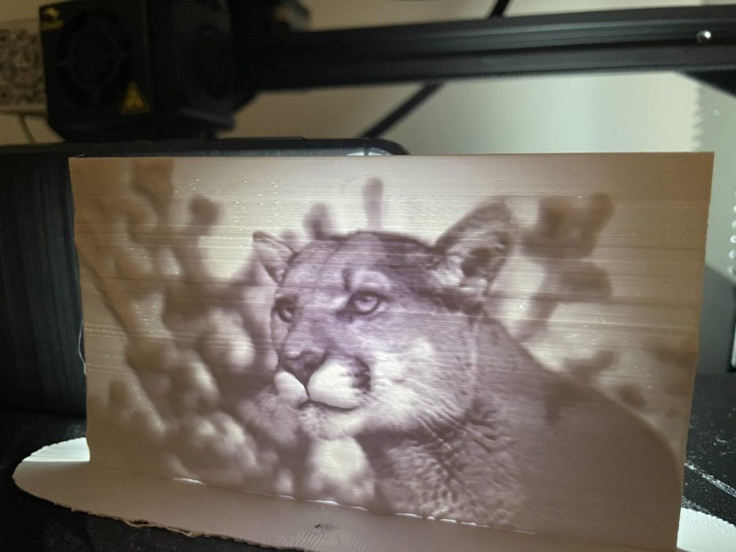 How to Make 3D Model From Photo - Mountain Lion 3D Print - 3D Printerly