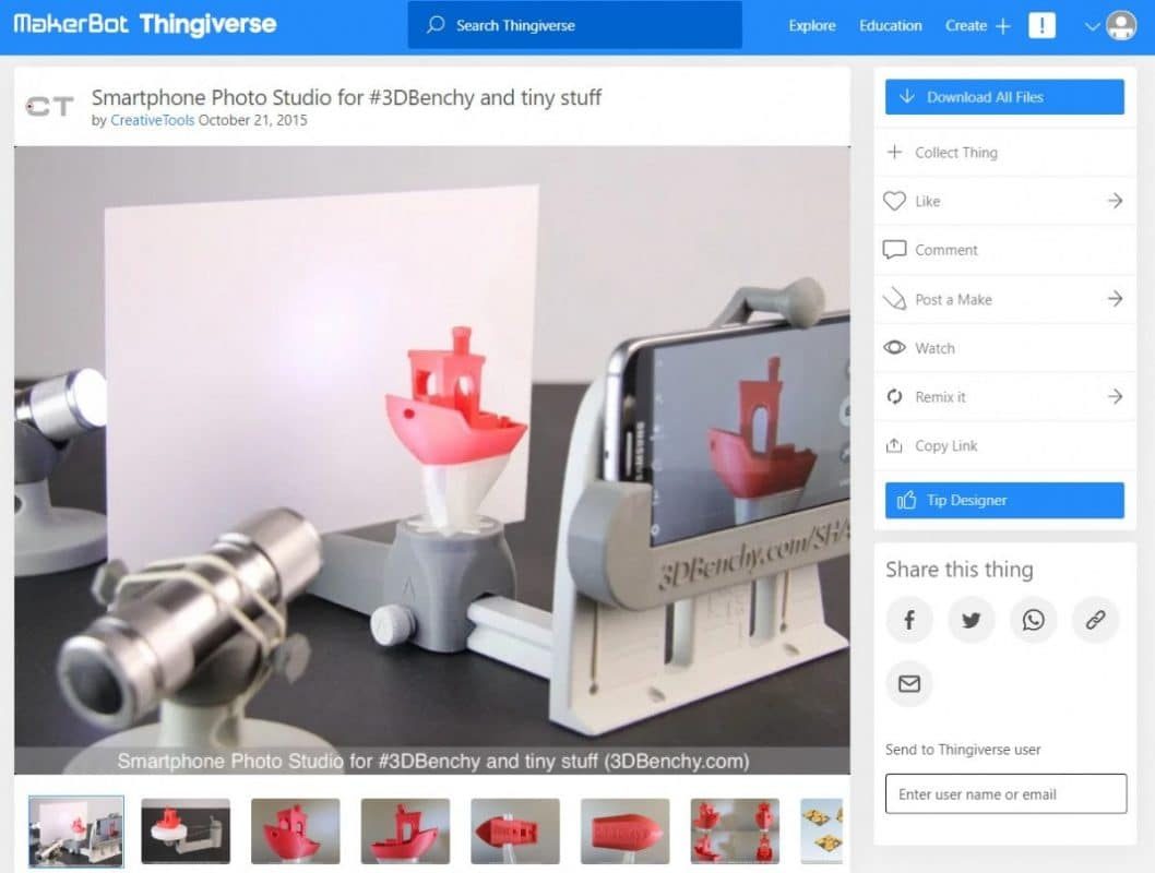 Phone Accessories That You Can 3D Print - Smartphone Photo Studio for 3D Benchy - 3D Printerly