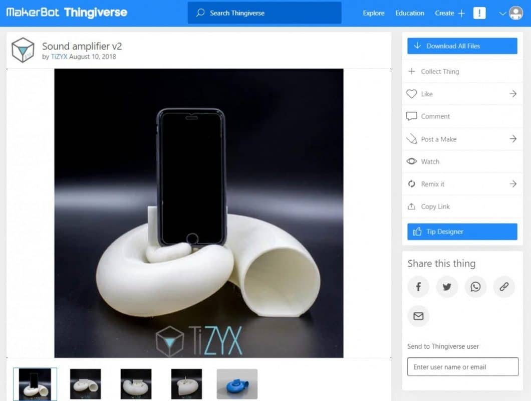 Phone Accessories That You Can 3D Print - Sound Amplifier V2 - 3D Printerly