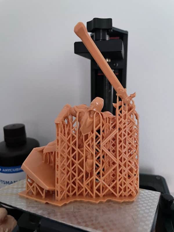 Anycubic Photon Ultra Review - Large Knight Model 1 - 3D Printerly