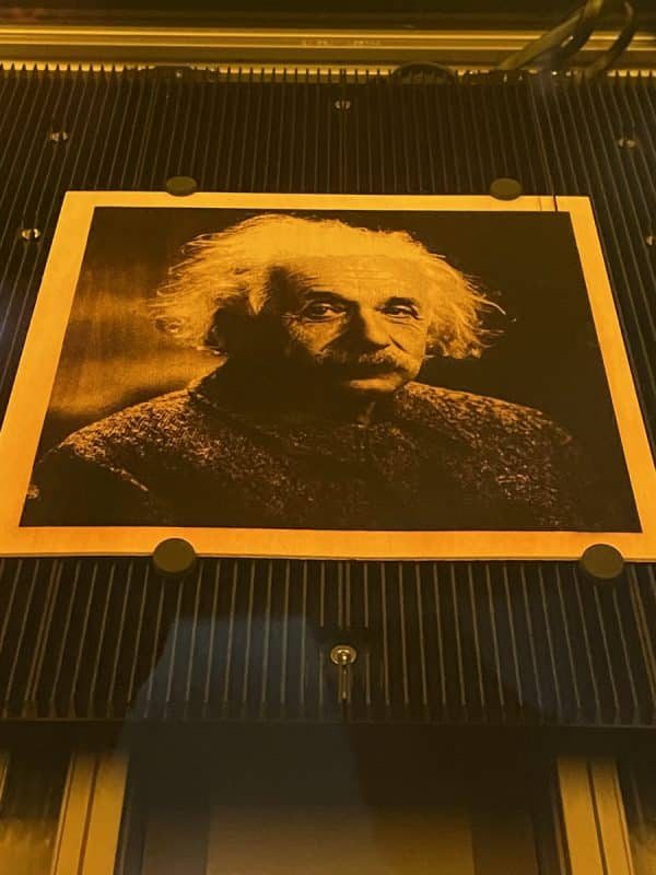 Snapmaker 2.0 A350 Review - Laser Engraved Einstein 2 - 3D Printerly