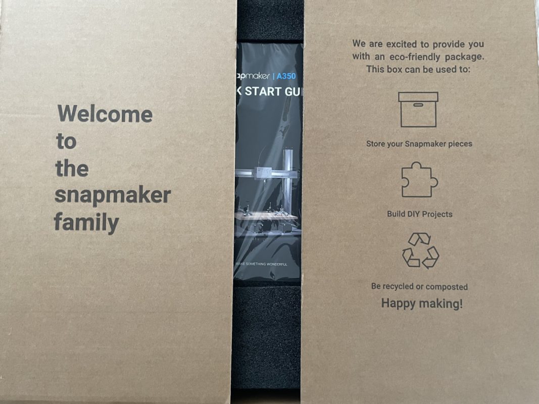 Snapmaker 2.0 A350 Review - Opening the Snapmaker Box - 3D Printerly