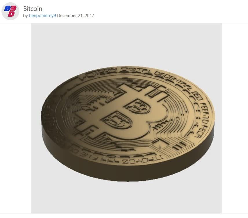 What Do 3D Printers Use for Ink - 3D Printed Bitcoin - 3D Printerly