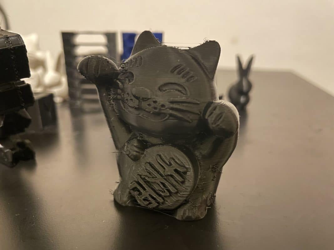 Creality Ender 3 S1 Review - Test Cat Black TPU - 3D Printerly