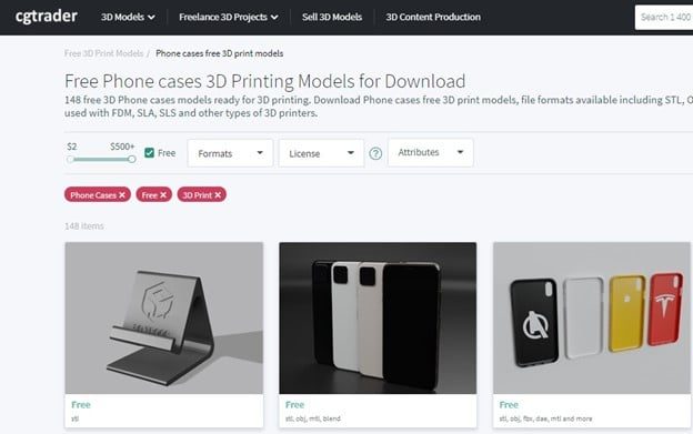 Do 3D Printed Phone Cases Work - CGTrader Phone Case Search - 3D Printerly