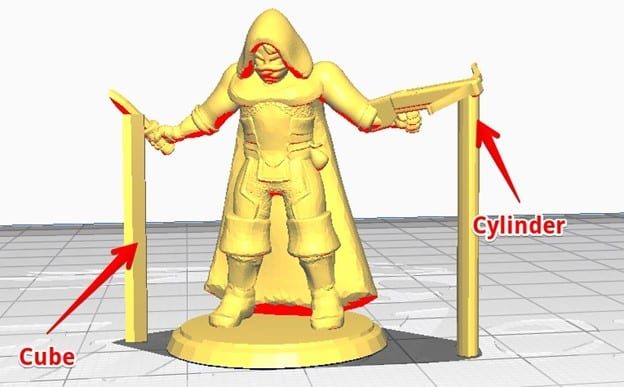 How to 3D Print Support Structures - Adding Custom Supports Cube & Cylinder - 3D Printerly