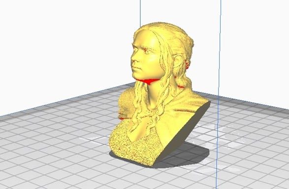 How to 3D Print Support Structures - Daenarys Bust in Cura - 3D Printerly