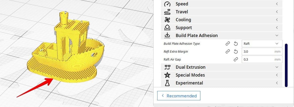 Tips for 3D Printing Small Parts - Adding a Raft - 3D Printerly