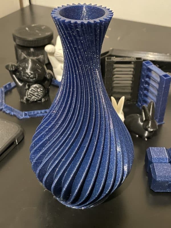 Creality Ender 3 S1 Review - Spiral Vase Blue PLA 2 - 3D Printerly