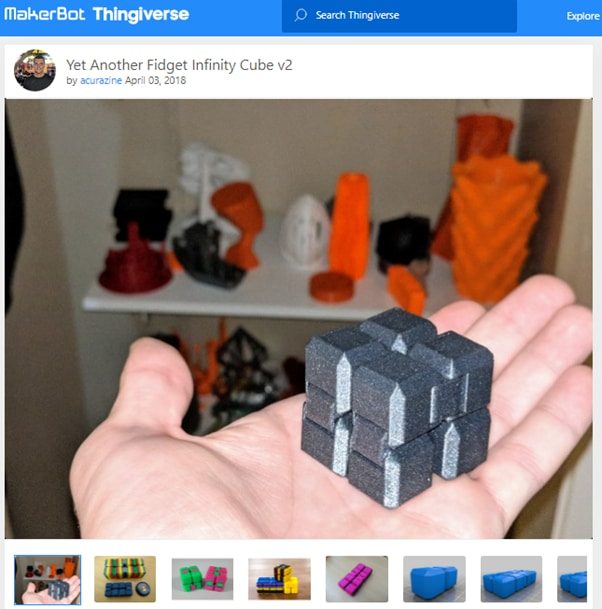 30 Best Print-in-Place 3D Prints - Fidget Infinity Cube V2 - 3D Printerly