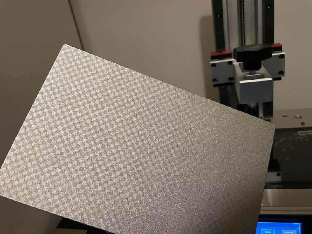 Anycubic Photon Mono X 6K Review - Checkered Build Plate - 3D Printerly