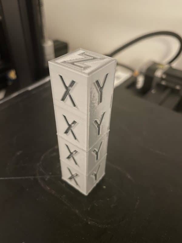 Can You 3D Print Multiple Objects at Once - Stacked XYZ Calibration Cubes - 3D Printerly