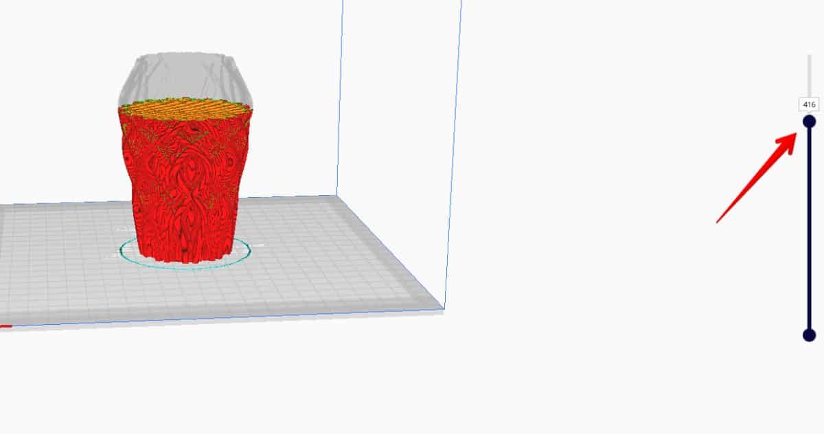 Layer Number of Filament Change Location