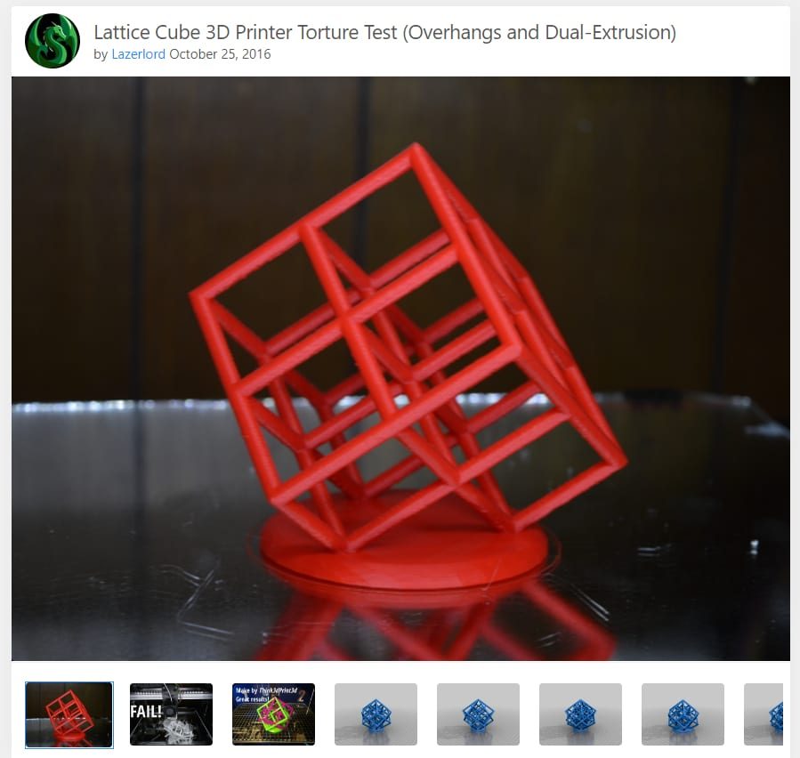 3D Print Failures - Lattice Cube Torture Test - 3D Printerly