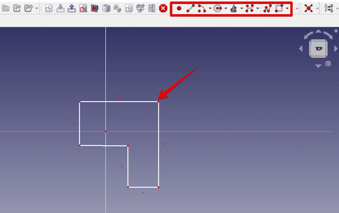 Is FreeCAD Good for 3D Printing - Create a 2D Sketch - 3D Printerly