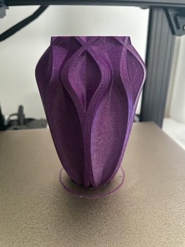 Anycubic Kobra Go Review - Purple Vase - 3D Printerly