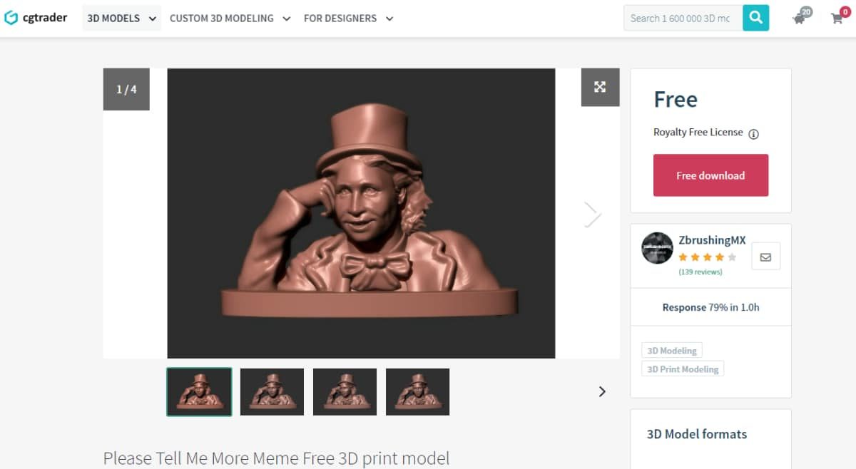 30 Best Meme 3D Prints to Create - 15. Please Tell Me More Meme - 3D Printerly