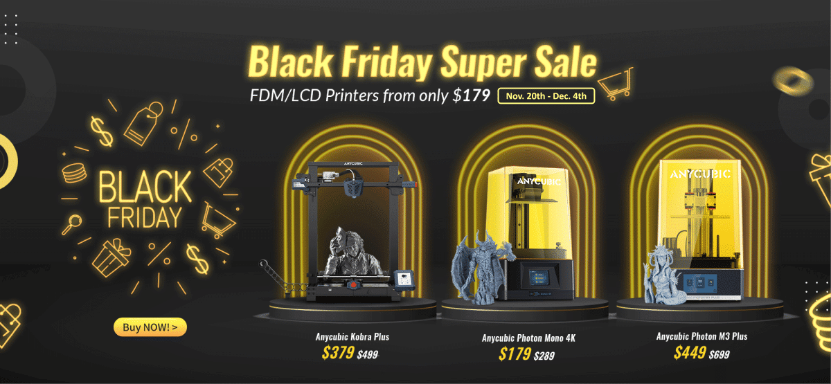 Anycubic Black Friday Promotion - 3D Printerly