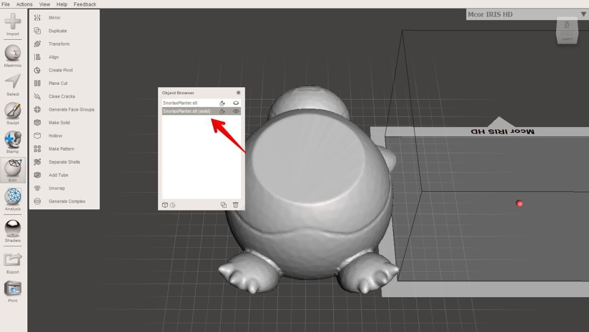 How to Fill Holes in STL Files for 3D Printing - Object Browser - 3D Printerly