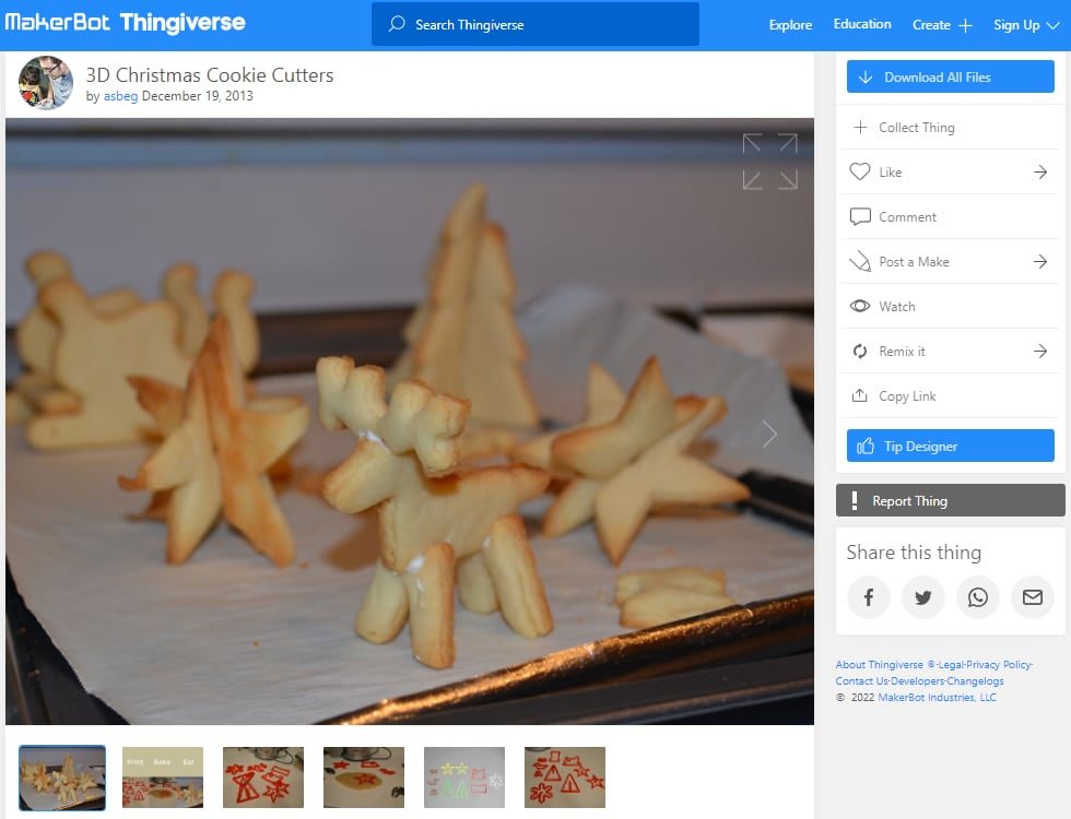 30 Best 3D Prints for Christmas - 29. 3D Christmas Cookie Cutters - 3D Printerly