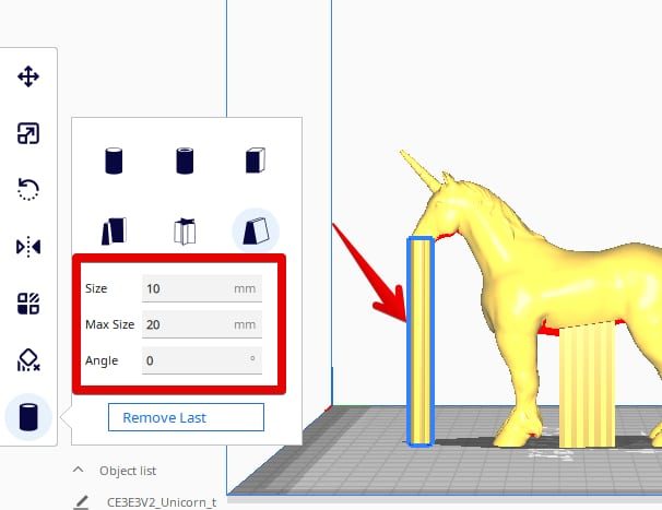 How to Add Custom Supports in Cura - Support Size - 3D Printerly