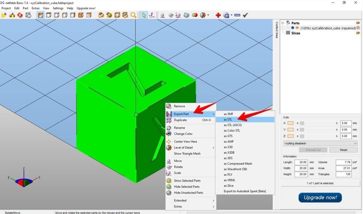How to Fix Cura Errors - Non-Manifold, Watertight, Overlaps - Netfabb Export Location - 3D Printerly
