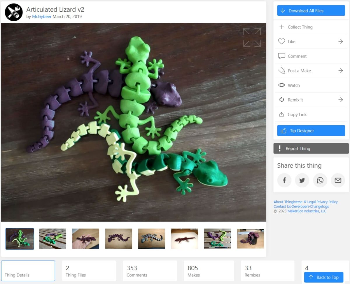 Can You Print in Place Resin 3D Prints - Articulated Lizard V2 - 3D Printerly