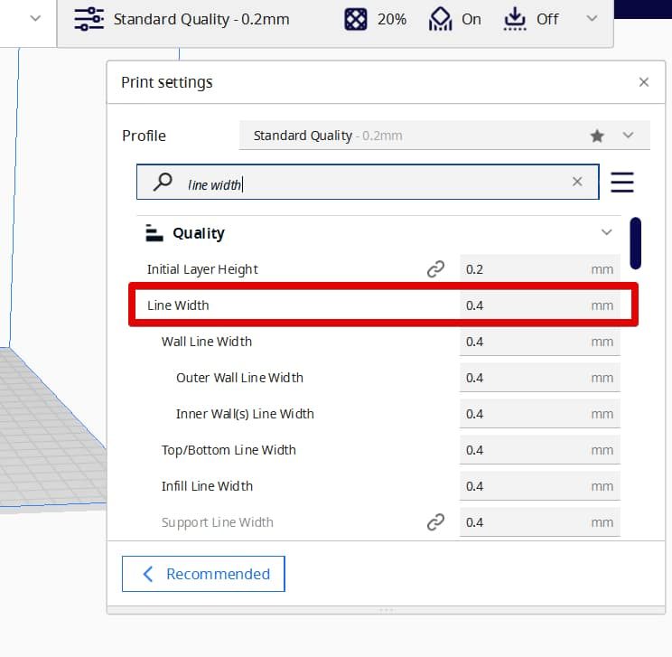 How to Fix Small Holes in 3D Prints - Line Width Setting - 3D Printerly