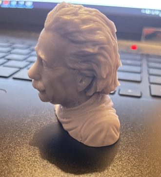 Einstein Bust 0.025mm Layer Height 1 - 3D Printerly