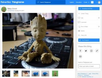 Wood 3D Prints That You Can Make - Baby Groot - 3D Printerly