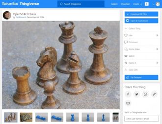 Wood 3D Prints That You Can Make - OpenSCAD Chess - 3D Printerly
