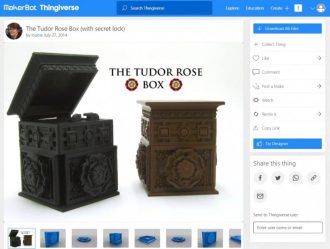 Wood 3D Prints That You Can Make - Tudor Box (With Secret Lock) - 3D Printerly