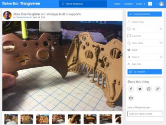 Wood 3D Prints That You Can Make - Xbox One Face Plate - 3D Printerly