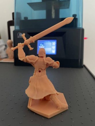 Anycubic Photon Ultra Review - Knight Print 1 - 3D Printerly