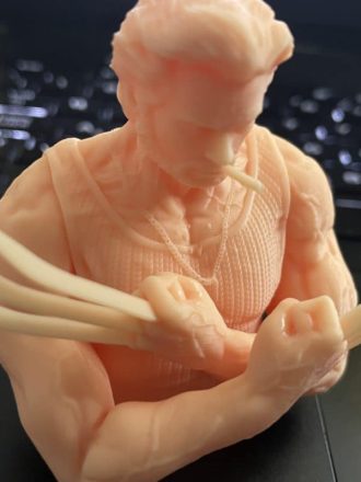 Anycubic Photon Ultra Review - Wolverine Model Closeup 1 - 3D Printerly