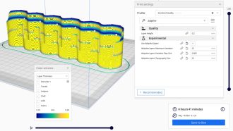 How to Use Cura Experimental Settings - Spice Holder Adaptive Layers On - 3D Printerly