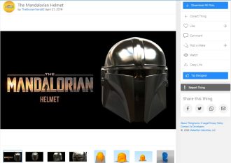 30 Best 3D Printed Helmets You Can 3D Print - The Mandalorian Helmet - 3D Printerly
