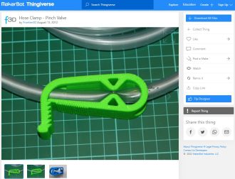 30 Best Aquarium 3D Prints – STL Files - 1. Hose Clamp - 3D Printerly