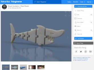 30 Best Articulated 3D Prints - 17. Flexi Shark - 3D Printerly